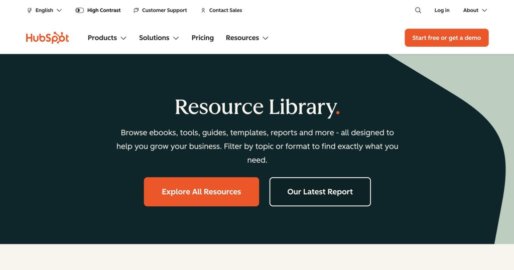 hubspot resource library