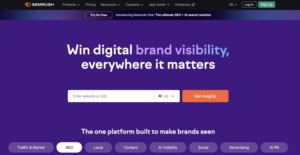 semrush homepage illustration