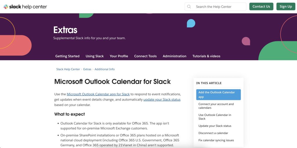 reciprocal links between slack and outlook